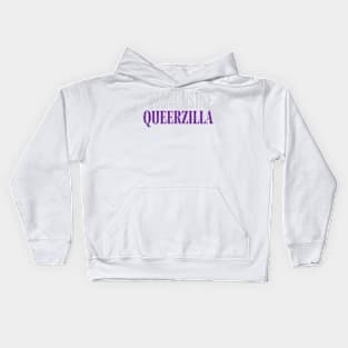 #SocialJustice Queerzilla - Hashtag for the Resistance Kids Hoodie